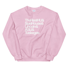 HBCU Legacy Adult Unisex Sweatshirt - Customize Your Top 5 HBCUs