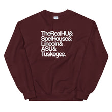 HBCU Legacy Adult Unisex Sweatshirt - Customize Your Top 5 HBCUs