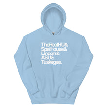 HBCU Legacy Adult Unisex Hoodie (Customize Your Top 5 HBCUs)