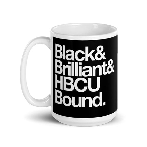 Black Brilliant HBCU Bound Mug